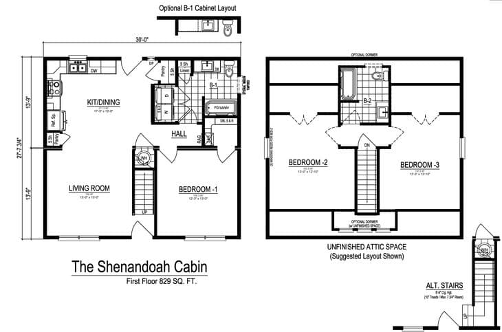 Shenandoah cabin interior home features