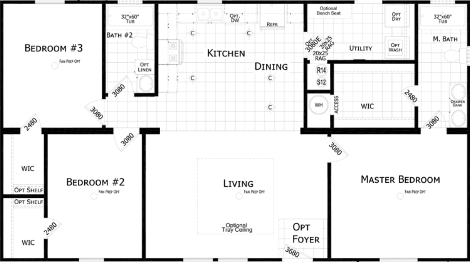 Tibbie floor plan home features