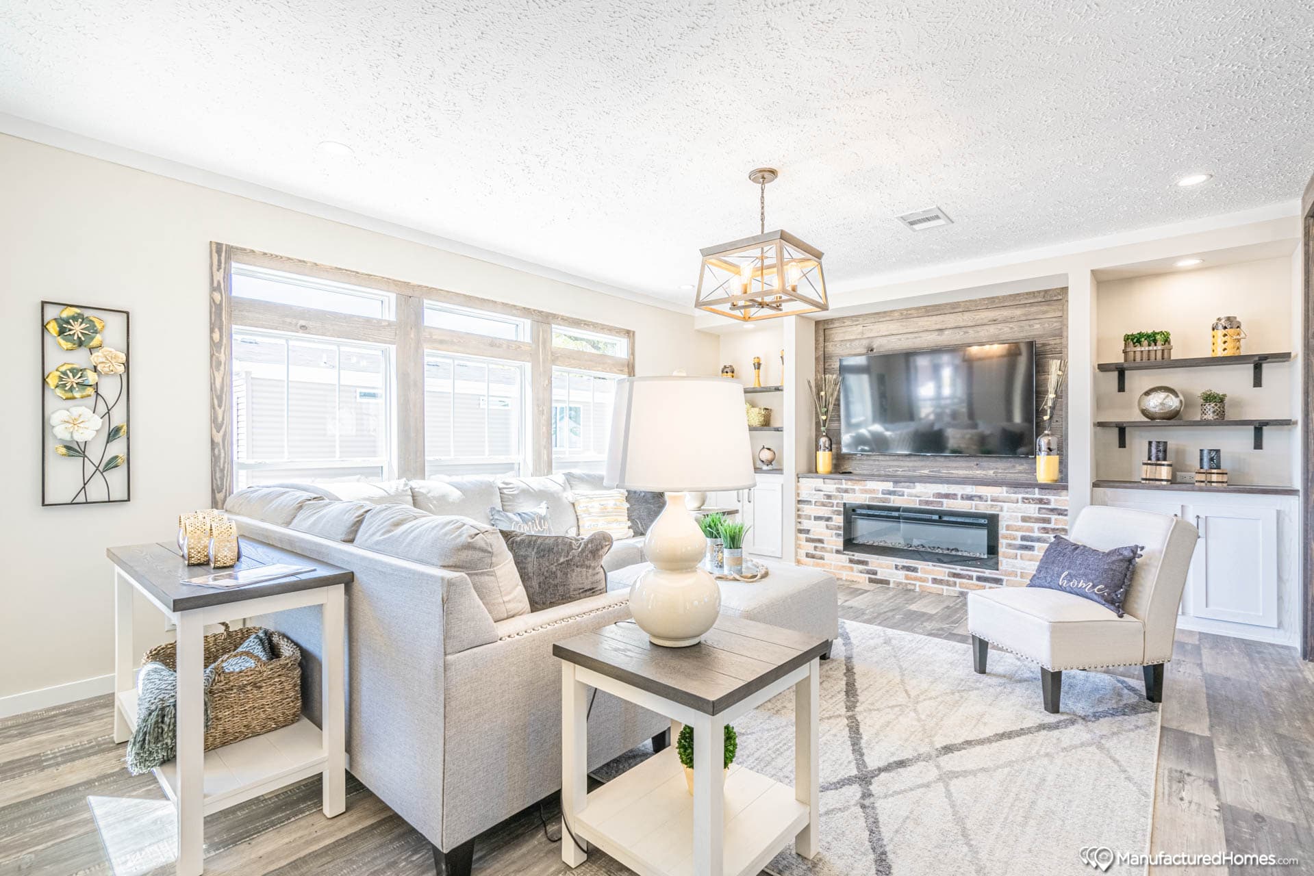 The white oak  interior home features