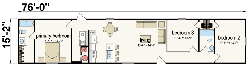 Ridge floor plan home features