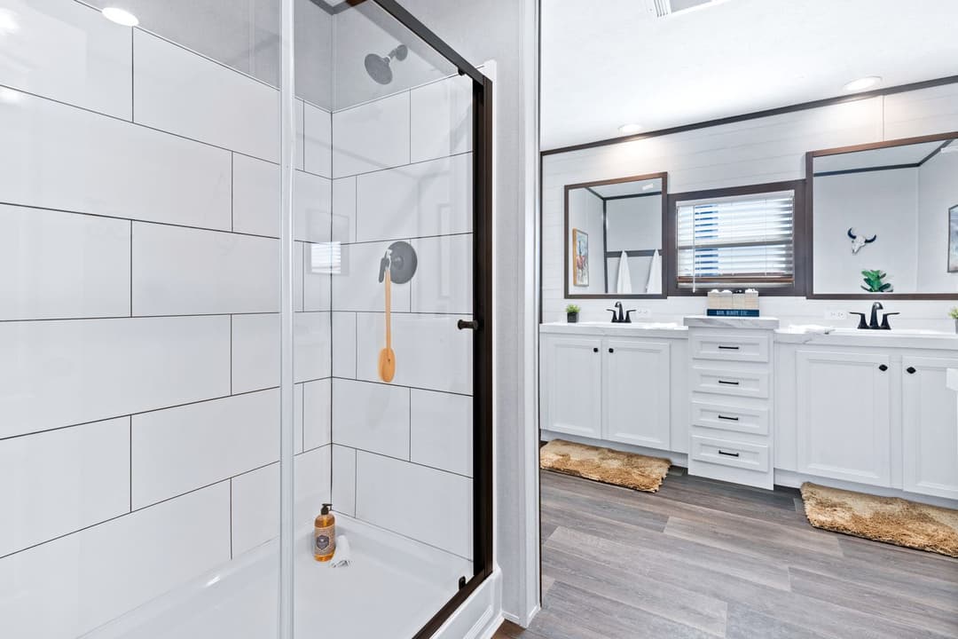 Breeze farmhouse bathroom home features