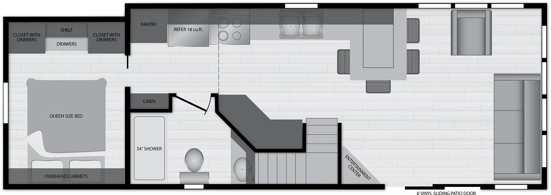 Island 6128 floor plan home features