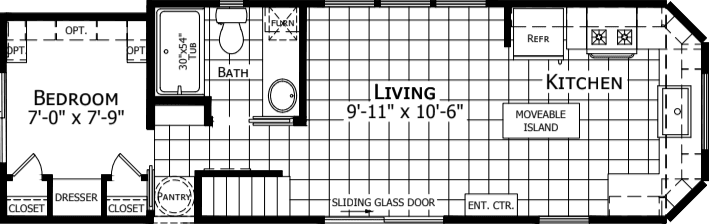 Park model a905le floor plan home features