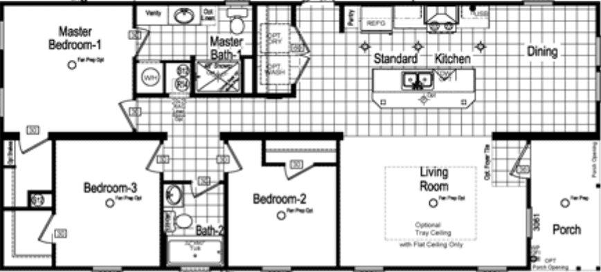 Albrook floor plan home features
