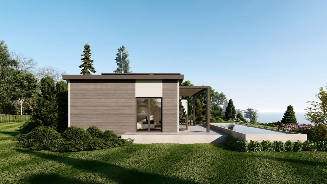 Model 8 exterior home features