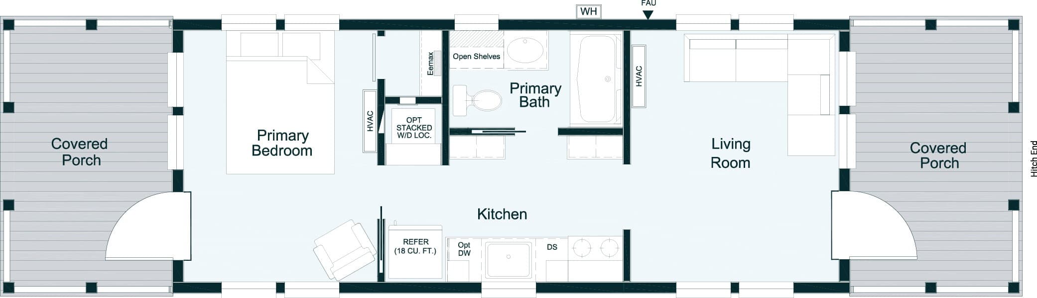 Cahaba floor plan home features
