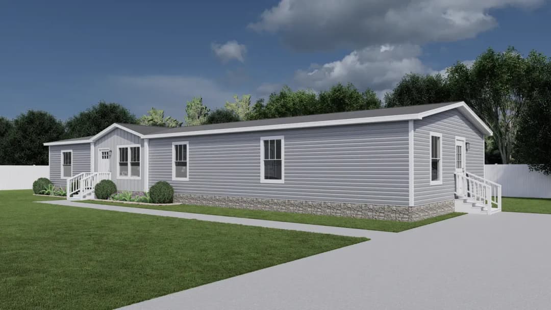 Superfly elevation and exterior home features