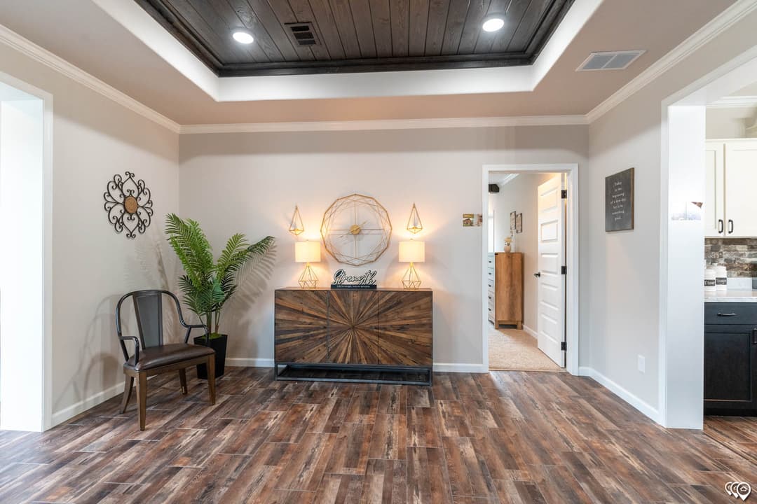 The woodside interior home features