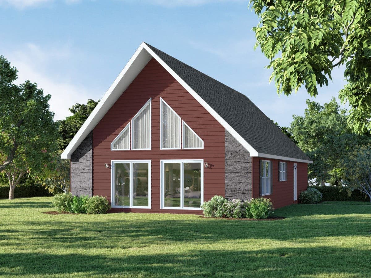 Pennwest classique cape 2pc2004-r hero, elevation, and exterior home features