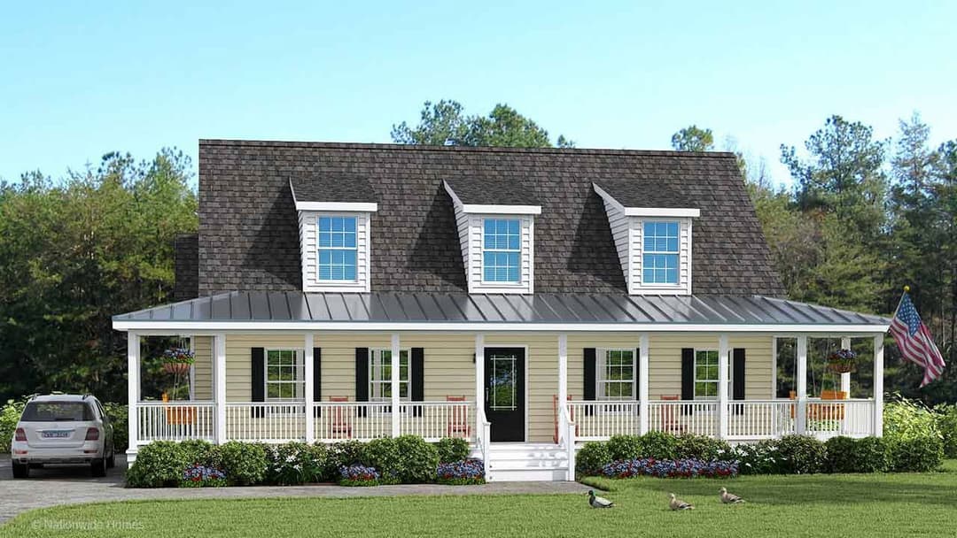Blue ridge cape hero, elevation, and exterior home features