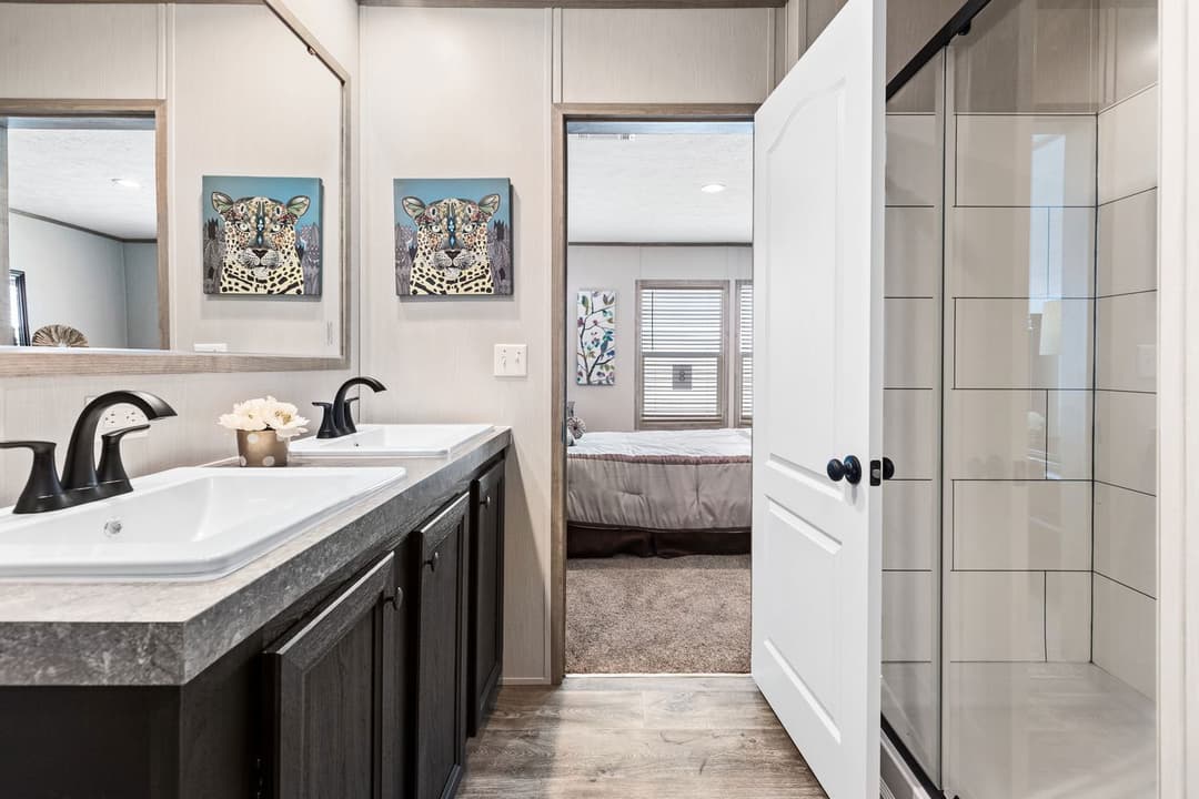 Crazy eights bathroom home features