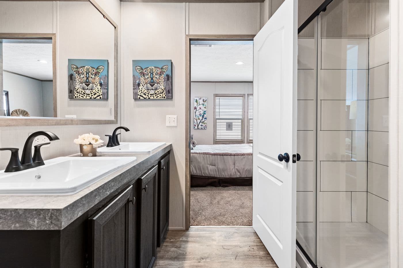 Crazy eights bathroom home features
