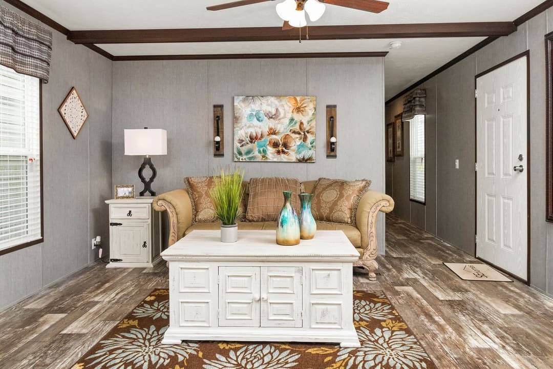 The seaside interior home features